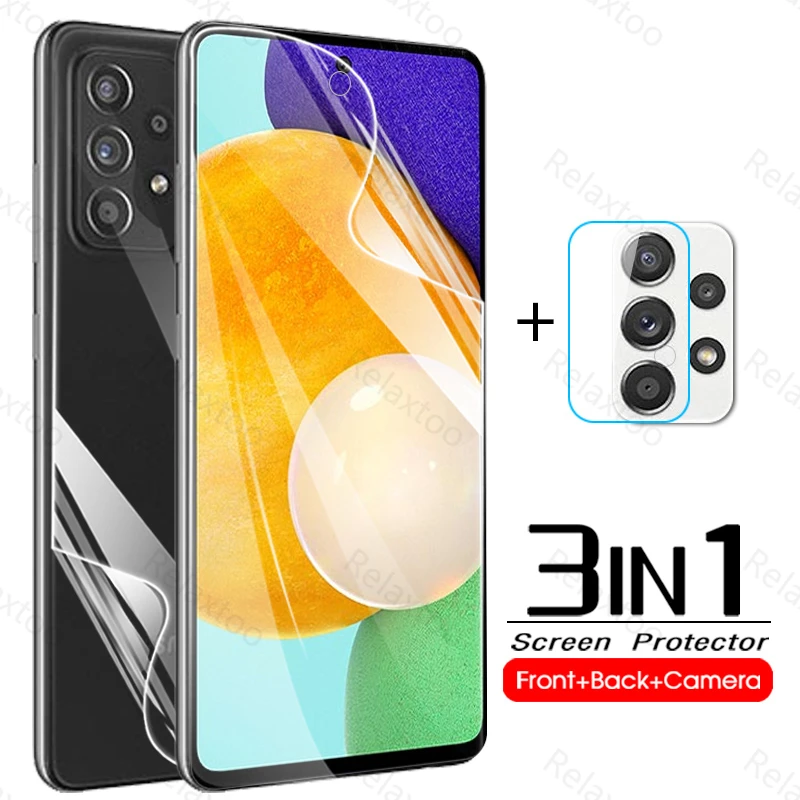 

100D Hydrogel Film For Samsung Galaxy A52 A52s A72 A32 M21 M52 A51 A71 A12 A31 A02s M31S A22 Back Screen Protector Camera Glass