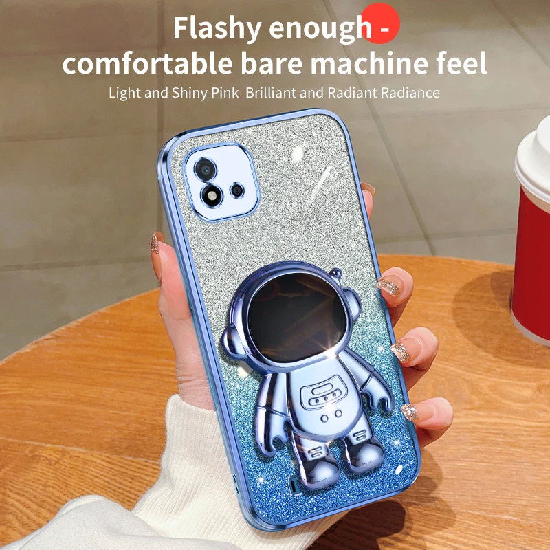 Роскошный блестящий чехол с гальваническим покрытием для астронавта