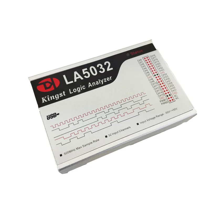 

Kingst LA5032 USB Logic Analyzer 500M max sample rate,32 Channels,10B samples