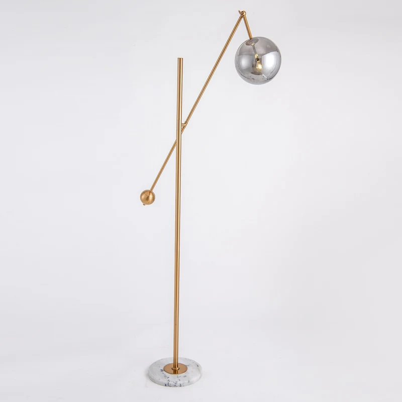 Современная простая дымчато-серая Янтарная стеклянная мраморная основа