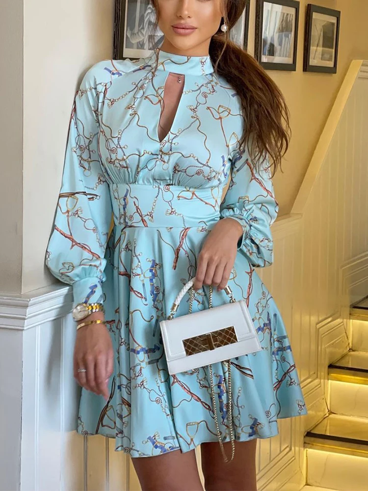 

Модные сексуальные платья с круглым вырезом, плиссированные вечерние платья, женское темпераментное мини-платье с высокой талией, весеннее...