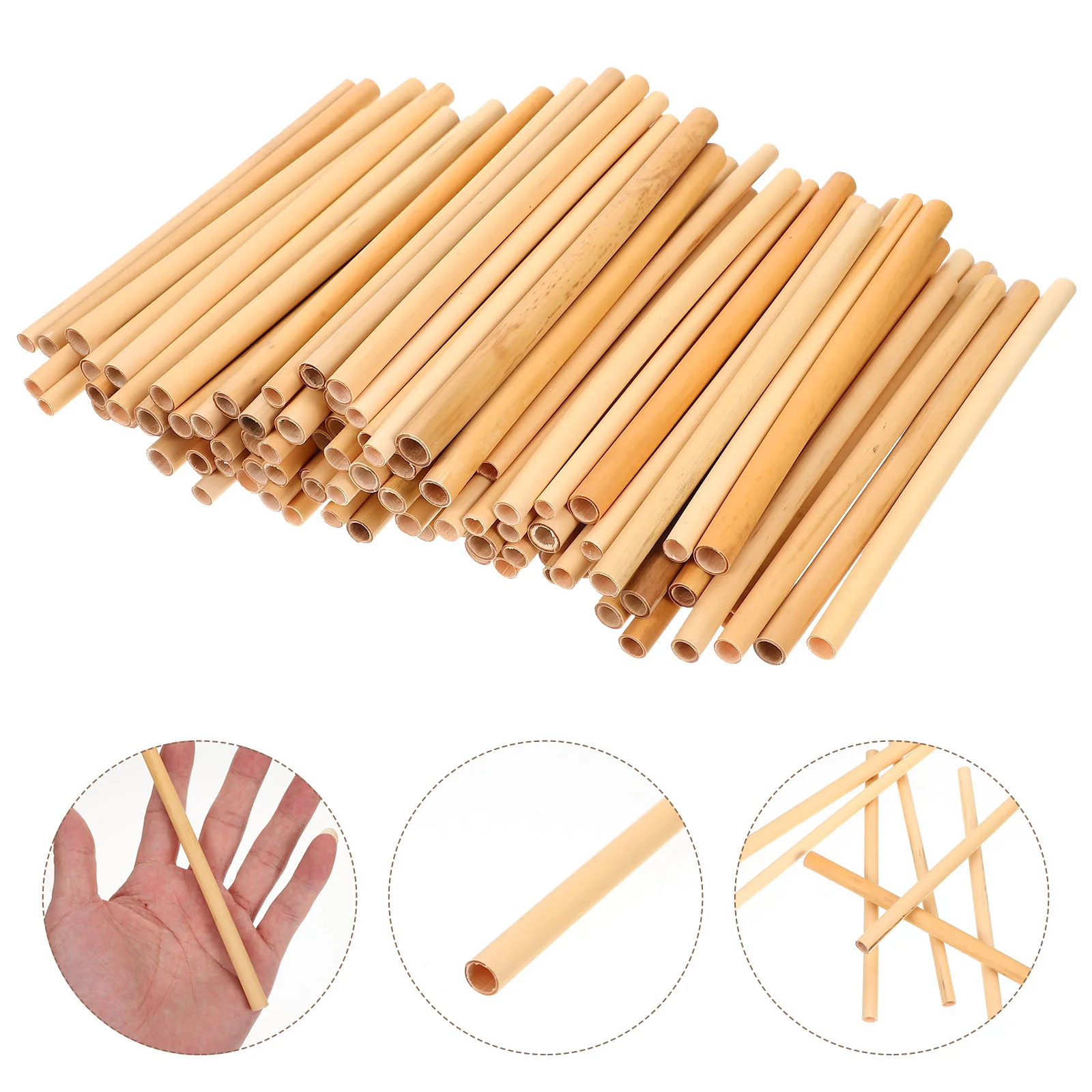 

100 Pcs Hand Tool Bee Hive Tubes Replacements Nest Box Reed Refill Bees House Beekeepers Stalk Pollination
