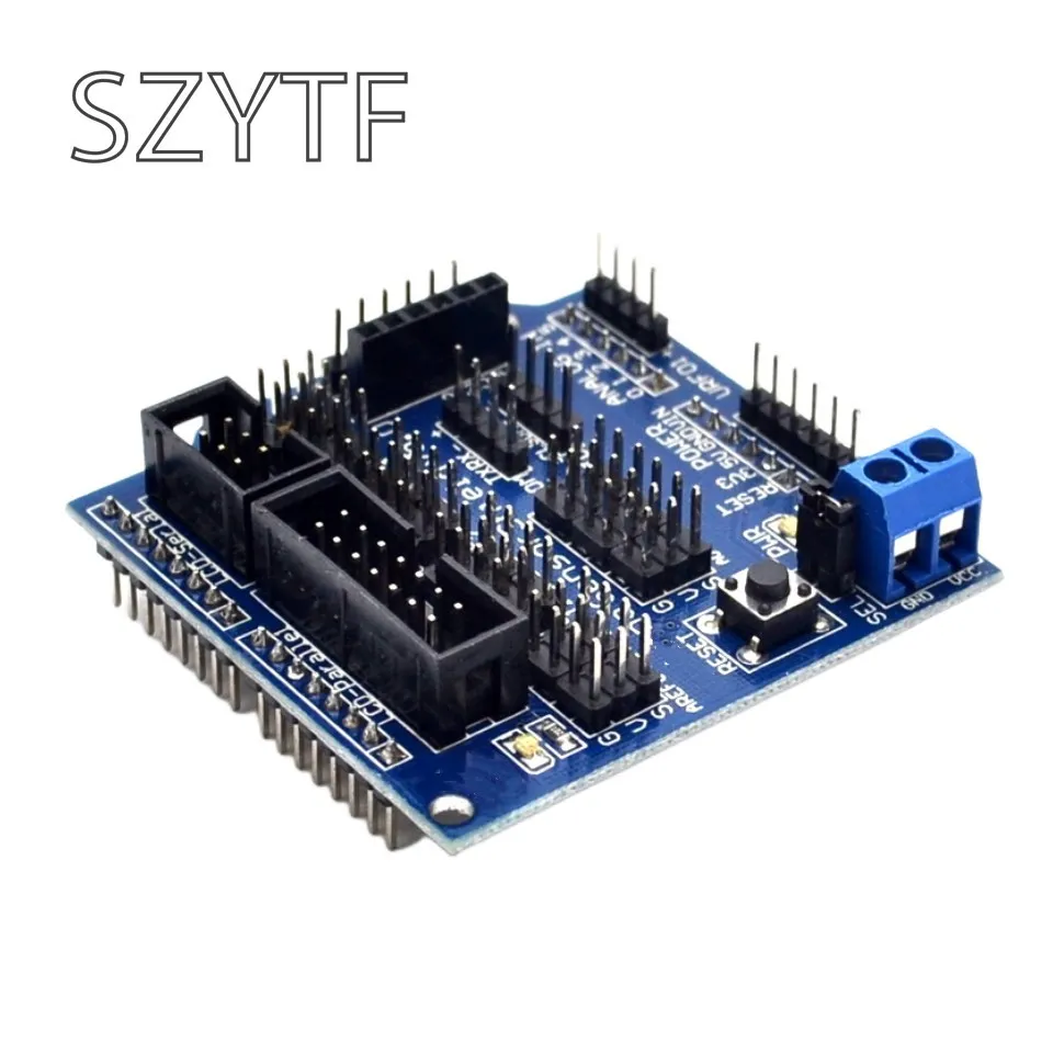 Щит датчика V5.0 плата расширения UNO MEGA R3 V5 Для Arduino электронные строительные блоки