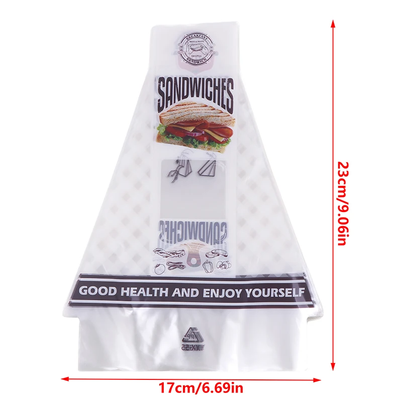 100 шт. прозрачные обертки для сэндвичей специальные одноразовые легко порваемые