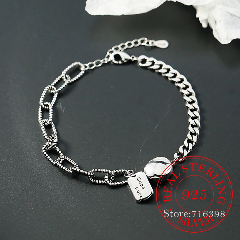 

Женский браслет из серебра 925 пробы в стиле панк