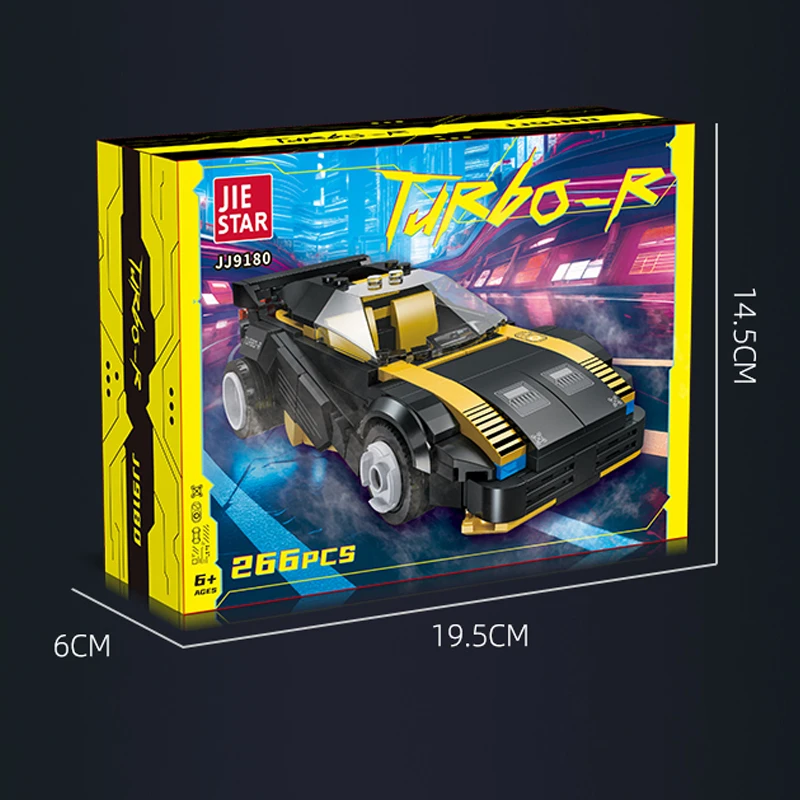 Детские интеллектуальные строительные блоки мини-модель спортивного автомобиля