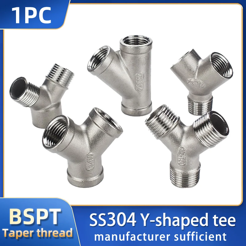 Тройная внутренняя Y-образная резьба из нержавеющей стали 304 45-градусная косая