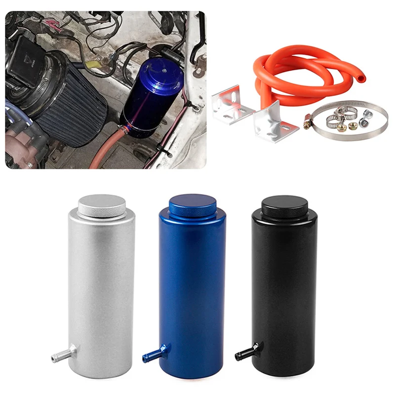 

New Radiator Coolant Tank 800ml Coolant Expansion Tank Cooling Catch Bottle Overflow Reservoir Aluminum Universal Car Styling