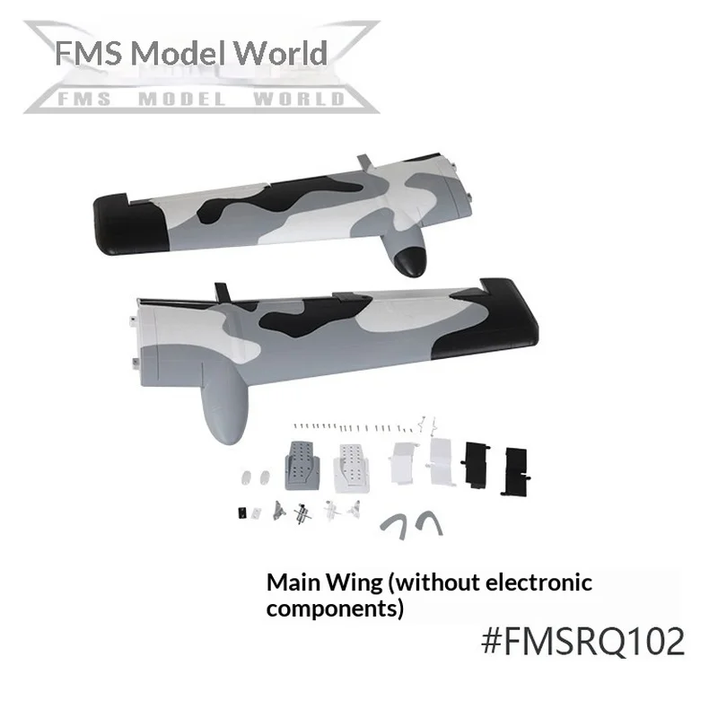Фото Запчасти для радиоуправляемого самолета FMS 70MM EDF A-10 V2: фюзеляж, основное крыло, вертикальный хвост, горизонтальный хвост, кабина, шасси №4
