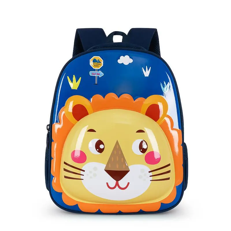 Cute Hard Shell Schoolbag Backpack Kindergarten Children's Bag Cartoon Animals Boys Girls Water Splashing Prevention Breathable