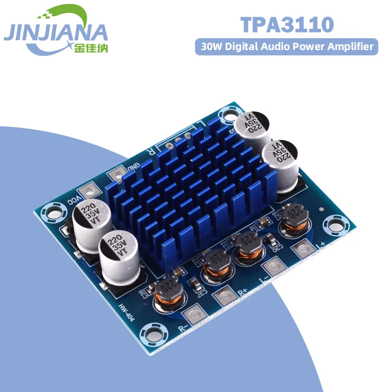 

Официальная планшетофон TPA3110, 30 Вт + 30 Вт, 2,0 канальный цифровой стерео аудио усилитель мощности, плата постоянного тока 8-26 В, 3 А, Φ