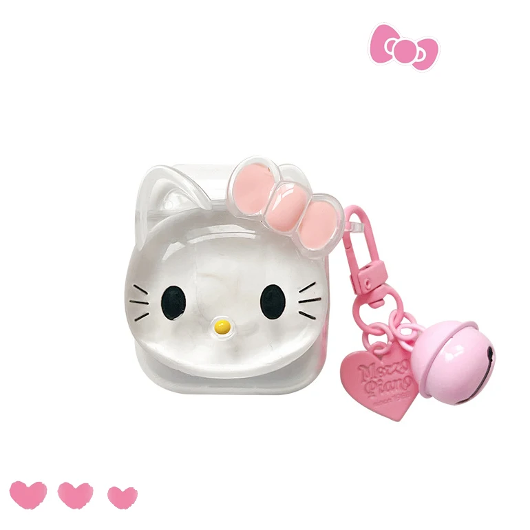 Kawaii Airpods чехол Hello Kitty 1 2 3 Pro прозрачный мягкий для девочек Sweet |