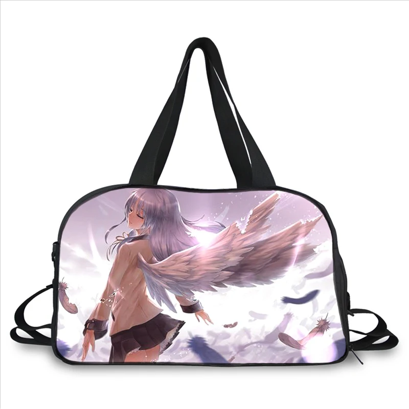 Angel Beats Tachibana Kanade 3D printing fashion trend portable large capacity multi function messenger bag travel bag