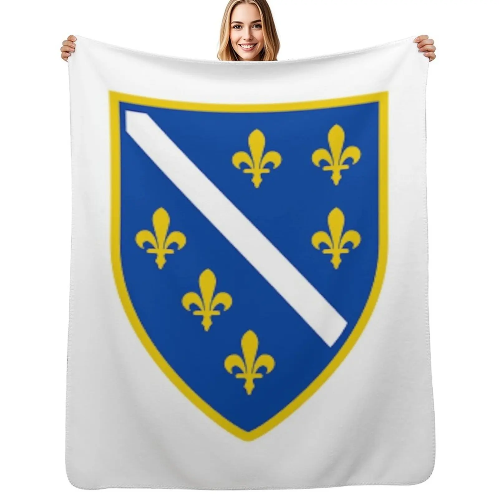 Фото Плед Bosna Trend Bosnia, пушистый плюшевый плед для дивана и кресла №1