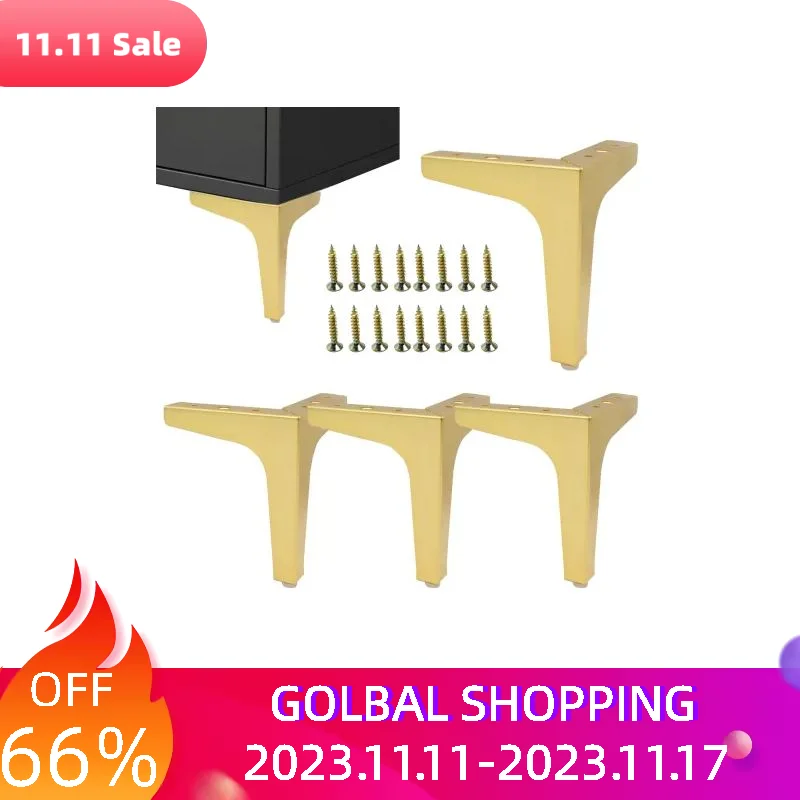 

4 шт., Т-образные ножки для мебели, с винтами