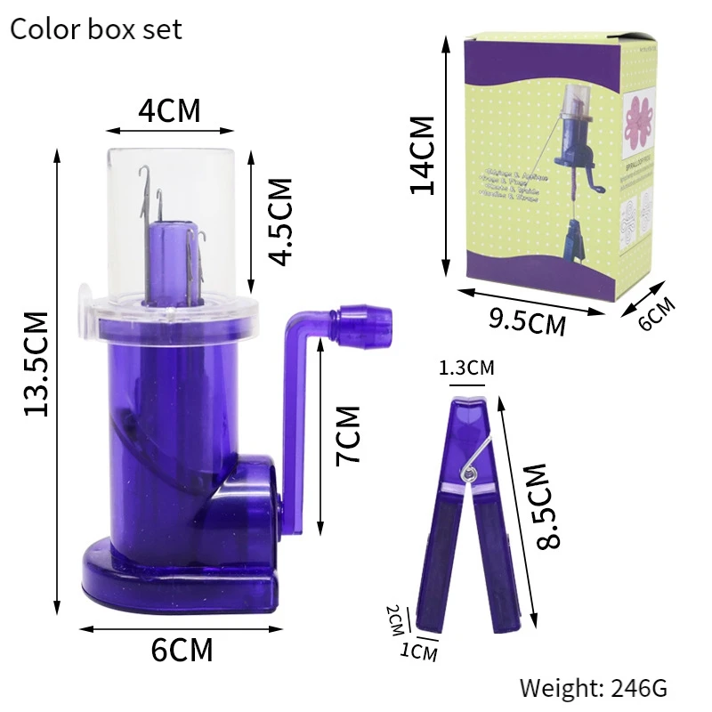 Инструмент для плетения браслетов Craft DIY Purple ABS ручная вязальная машина украшения