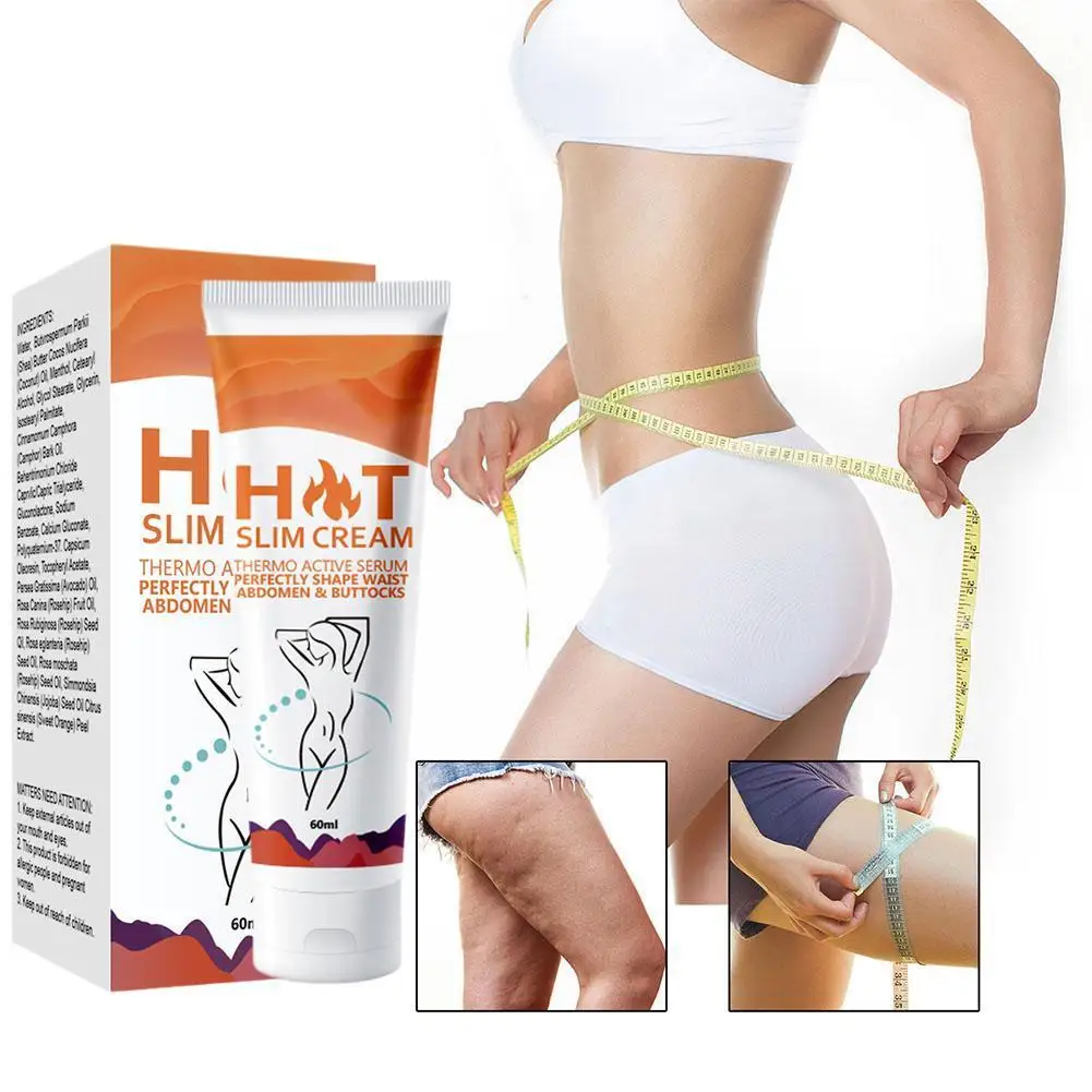 

60ml Fat Burner Cream Hot Cream Belly Fat Burner For Skin Firming And Tightening Anti-Cellulite Slim Cream For Waist X2B9
