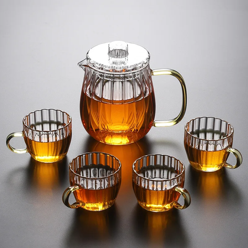 Утолщенный термостойкий стеклянный чайник разделение и фильтрация воды для чая