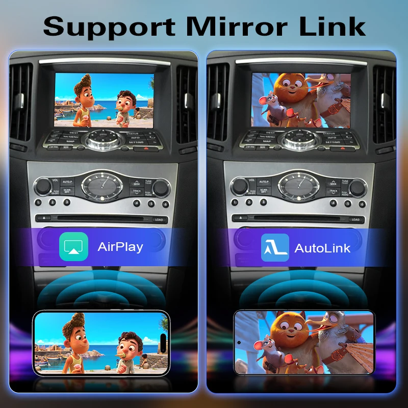 Фото Беспроводной адаптер CarPlay Android Auto для Infiniti G Series G37 G35, поддержка Mirror Link AirPlay, комплект для модернизации Plug & Play №4