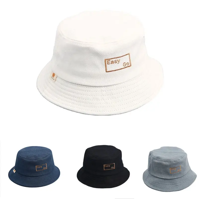 

Джинсовая Панама С Вышивкой Букв 2022, шляпа рыбака, уличная дорожная Солнцезащитная шапка для мальчиков и девочек