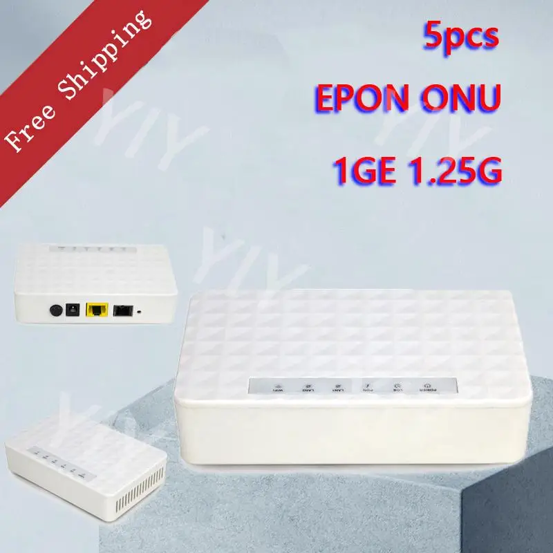 

Free Shipping 5 Pieces 1GE 1.25G Mini EPON ONU Netural