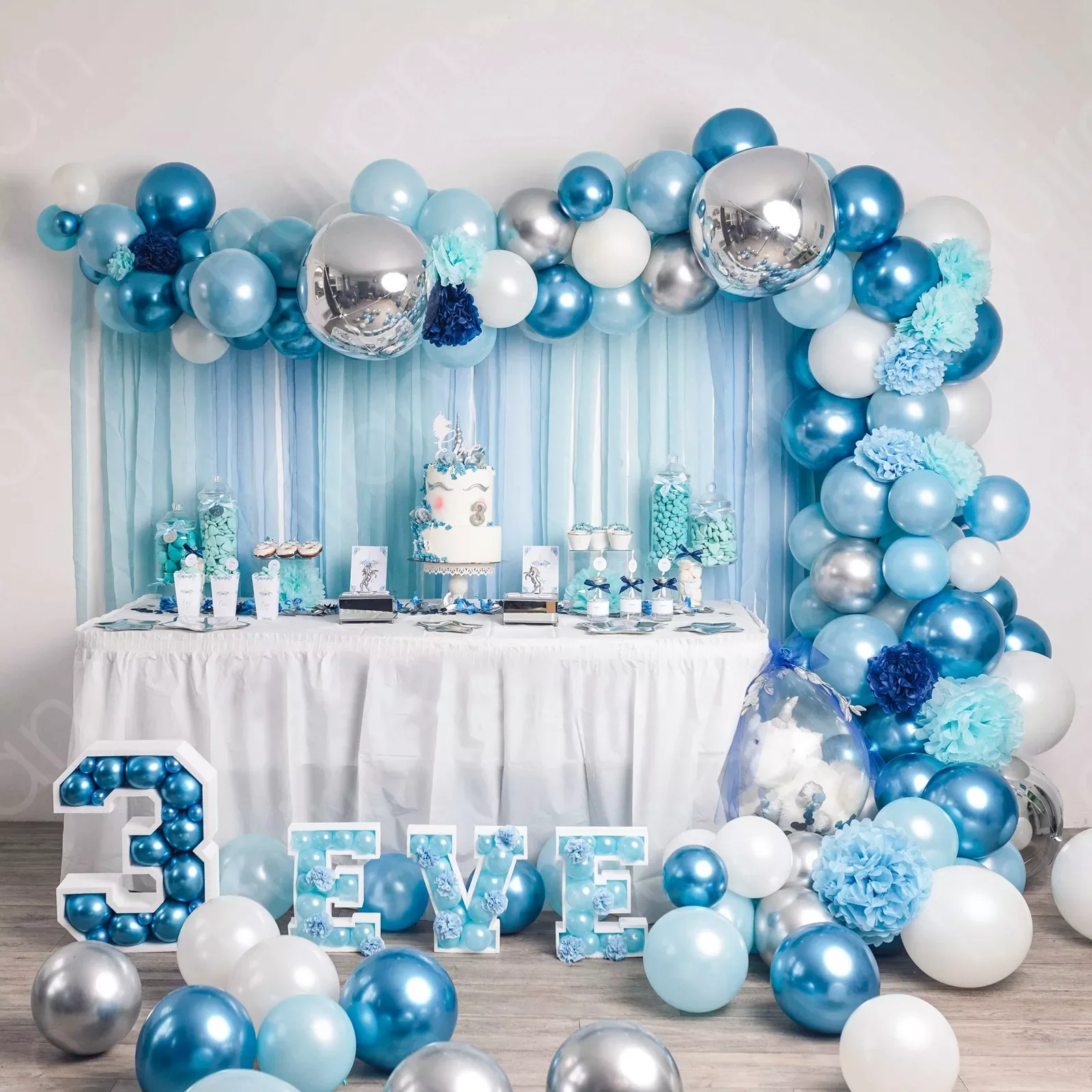 

Blue Balloon Garland Birthday Party Decor Kids Baby Shower Boy Latex Ballon Arch Kit Wedding Party Baloon Suppiles