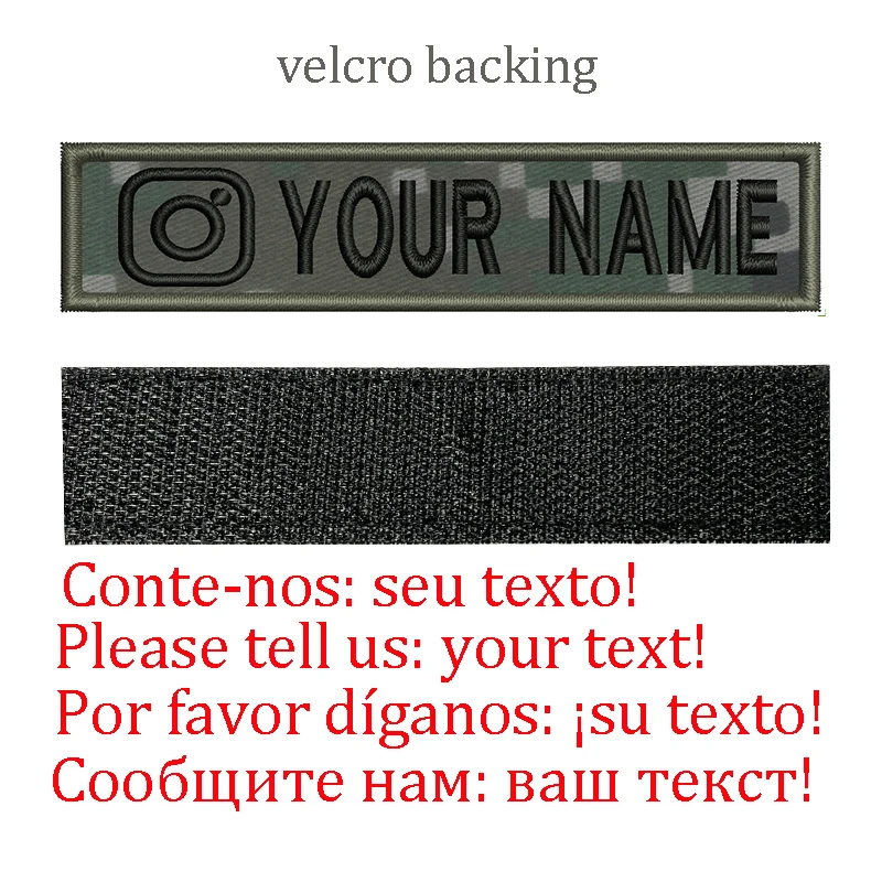 Нашивки с вышитым именем и логотипом на заказ в Instagram идентификационная