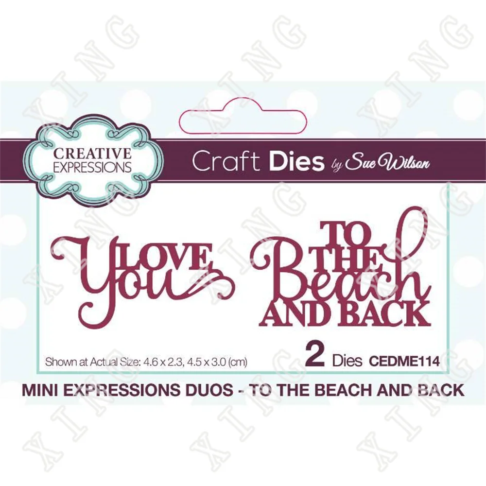 

Duo to the Beach and Back New Metal Cutting Dies Scrapbook Diary Decoration Embossing Template Diy Greeting Card Handmade