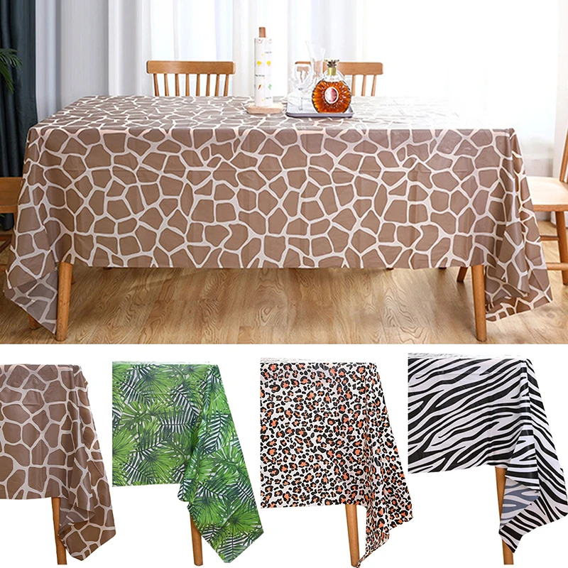 

Table Cloth PVC Waterproof Oilproof Dining Tablecloth Kitchen Decorative Rectangular Coffee Cuisine Party Table Cover Map