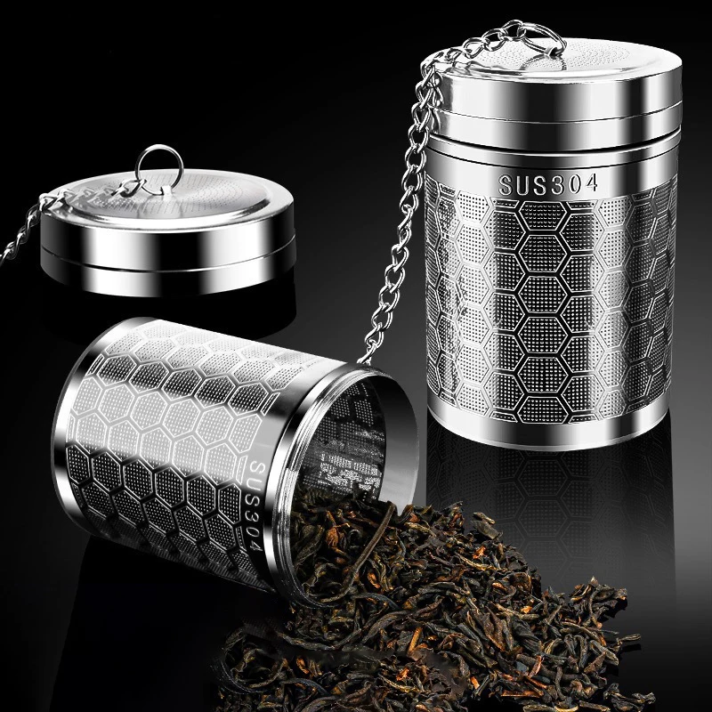 

Tea Infuser, Extra Fine Mesh Tea Strainers for Loose Tea, Stainless Steel Tea Strainer with Extended Chain Hook