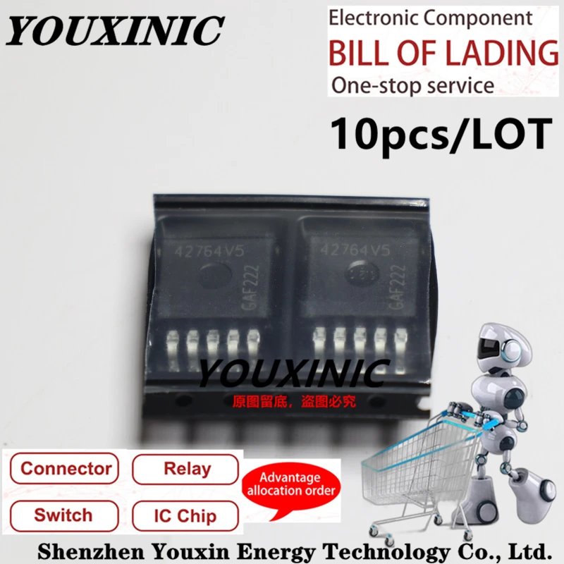 YOUXINIC 2021 + 100 новый импортный оригинальный чип управления питанием TLE42764GV50ATMA1 TLE42764GV50 42764V5 TO-263 YOUXINIC 2021 + 100 новый импортный оригинальный чип управления питанием TLE42764GV50ATMA1 TLE42764GV50 42764V5 TO-263