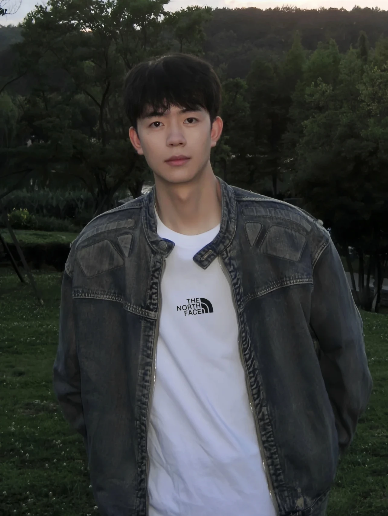 Американский модный бренд High Street Relief Special-Shaped Mecha Design Sense Джинсовое пальто для