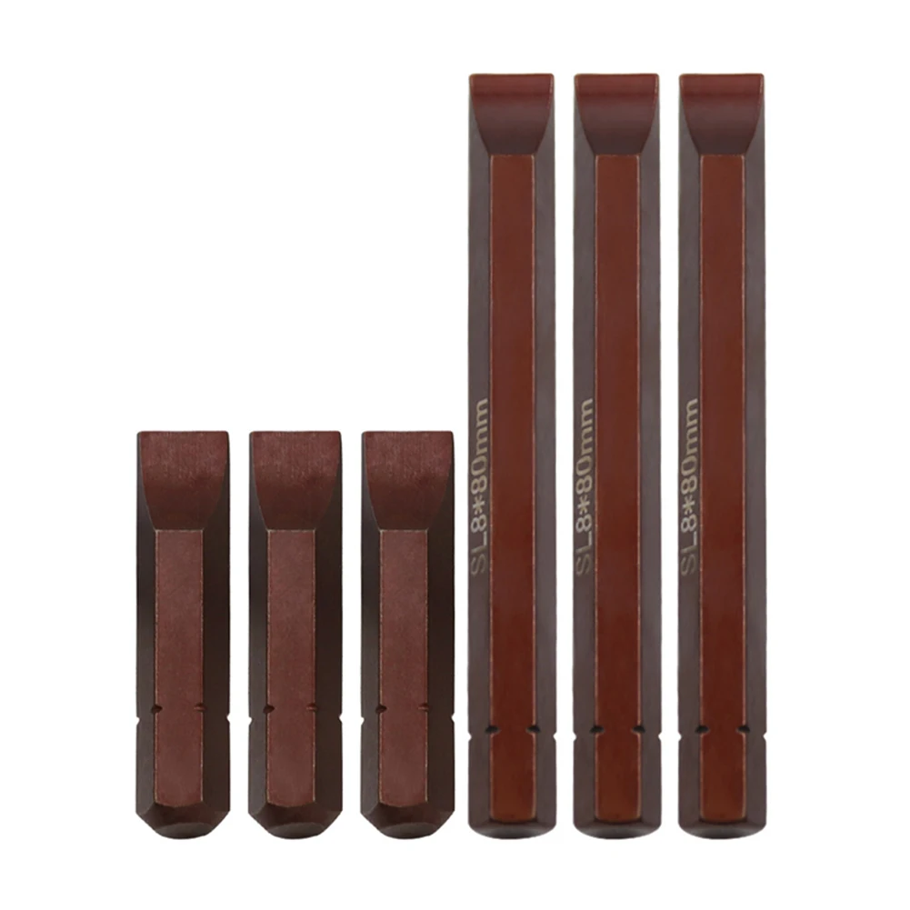 

6pcs 40-80mm Magnetic Impact Slotted Screwdriver Bit Hex Shank For Manual Electric Screwdriver Screwdriver Drill Air