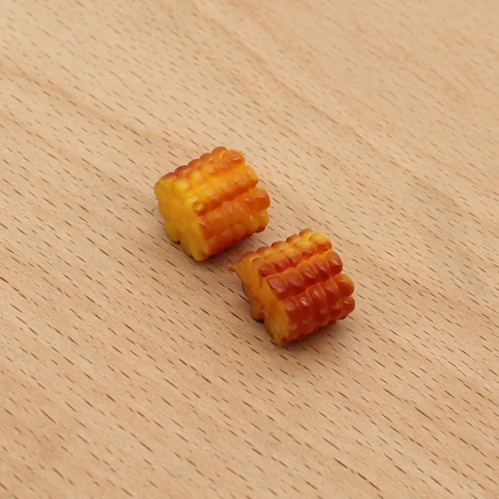 

10Pcs Vivid Compact Decorative Cute Mini Doll House Miniature Corn Model Toys Dollhouse Corn Dollhouse Accessories