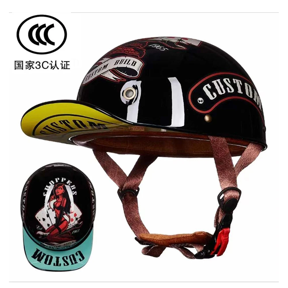 

Capacete De Moto Men And Women Helmet Motorcycle Summer Men's Motorcycle Helmet Adult Moto Helmet Open Face Casco Moto