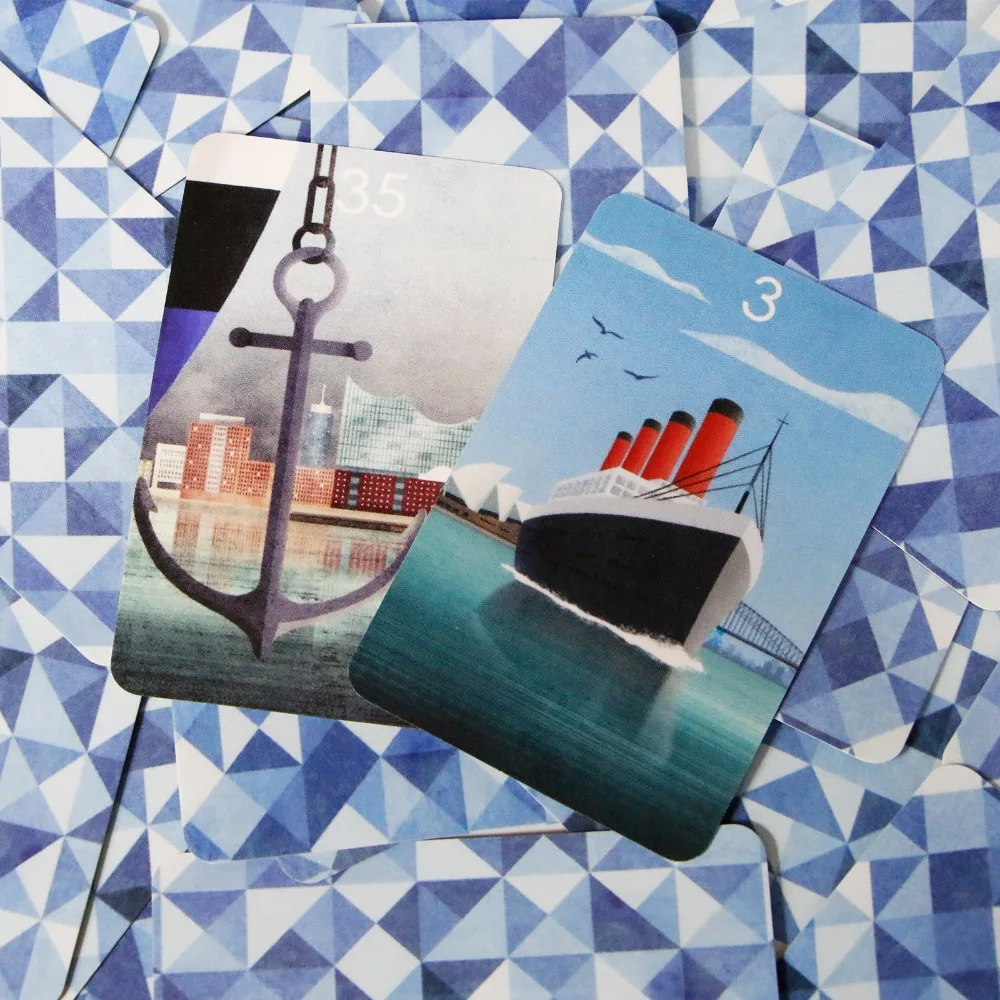 9*6 см Германия Миамдо Ленорман колода гадальные карты Таро настольные игры 36 шт.