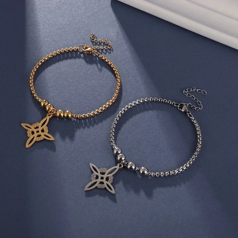 1 шт. браслет-подвеска с узлом ведьмы женский браслет-цепочка в коробке