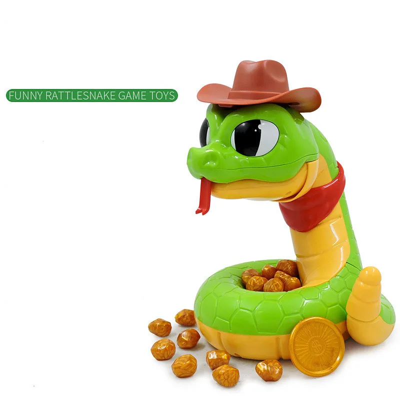 

Toy Funny Gift Electric Scary Snake Toy Tricky Animals Kids Fun Multiplayer Party Games Biting Rattlesnake Family Interactive