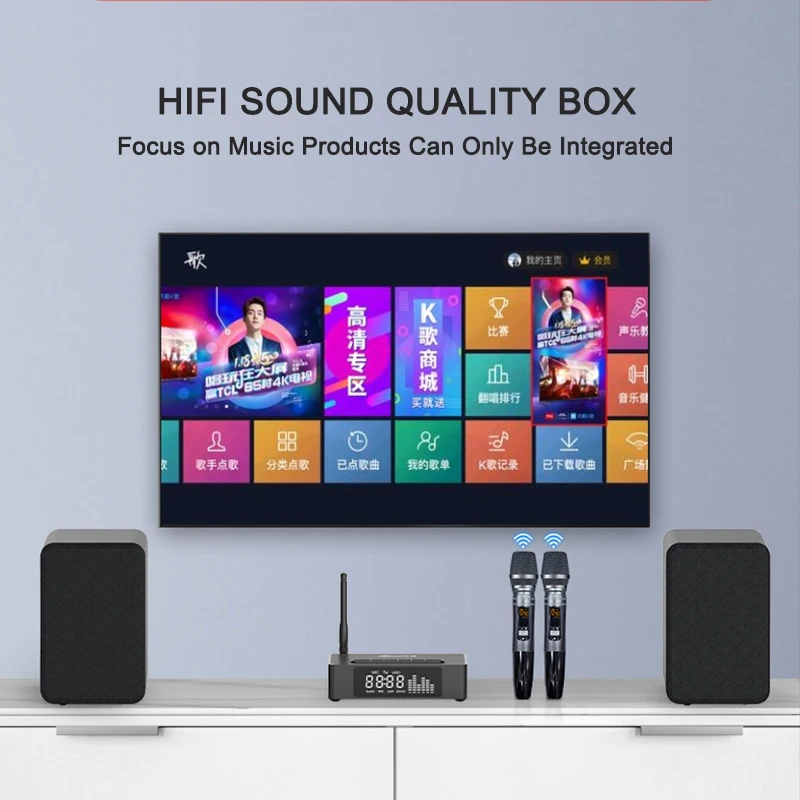 Фото 2.0-канальный мини-усилитель Hi-Fi класса D со встроенным ресивером и 2 стереодинамиками для домашнего использования №2