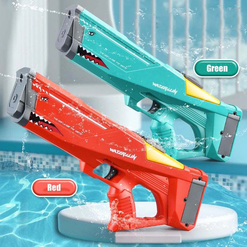 

Nieuwe Automatische Elektrische Waterpistool Kinderen Zwembad Zomer Speelgoed Hoge Druk Grote Capaciteit Water Guns