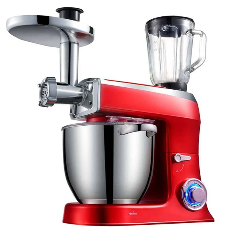 

ZZUOM 7.5L 1500W Noodle Machine Household Automatic Multi-Function Mixing And Kneading Chef Machine Egg Beater SC-266C EU PLUG