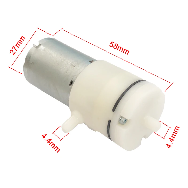 

370 диафрагменный вакуумный насос 12 В, Электрический миниатюрный вакуумный бустер для косметических инструментов, медицинские молокоотсосы, электрические продукты