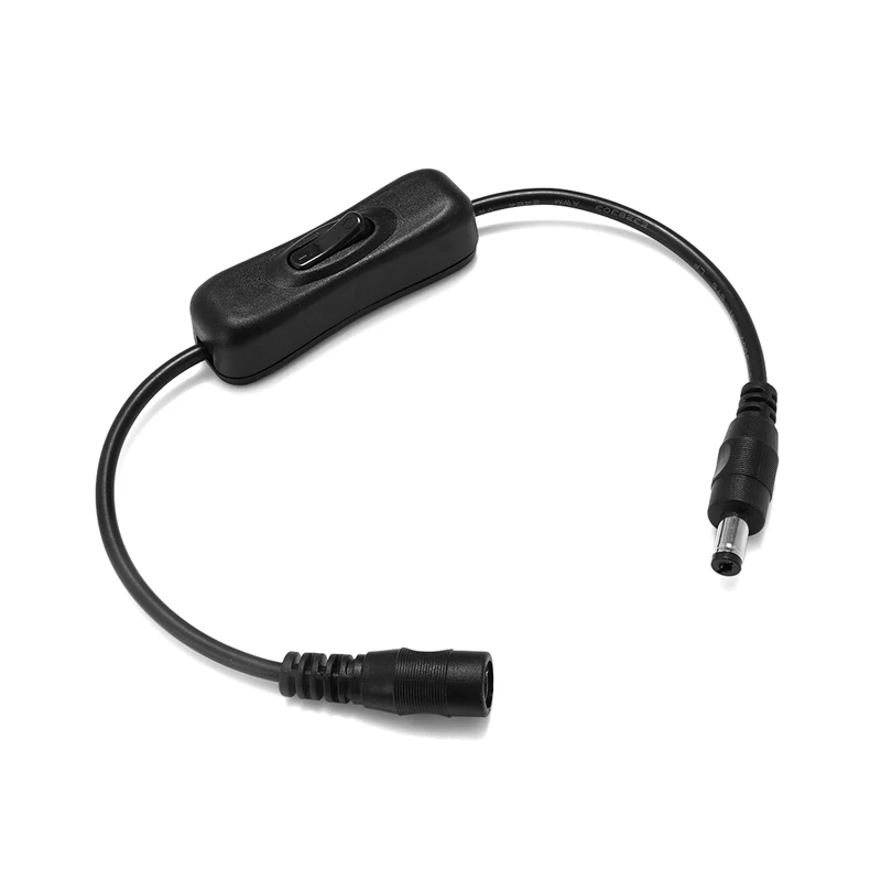 

LED Strip Light Switch DC 12V Female Male Power Cable 5V 24V 5.5x2.1mm DC Connector ON/OFF Switch Cable For CCTV LED Strip Light