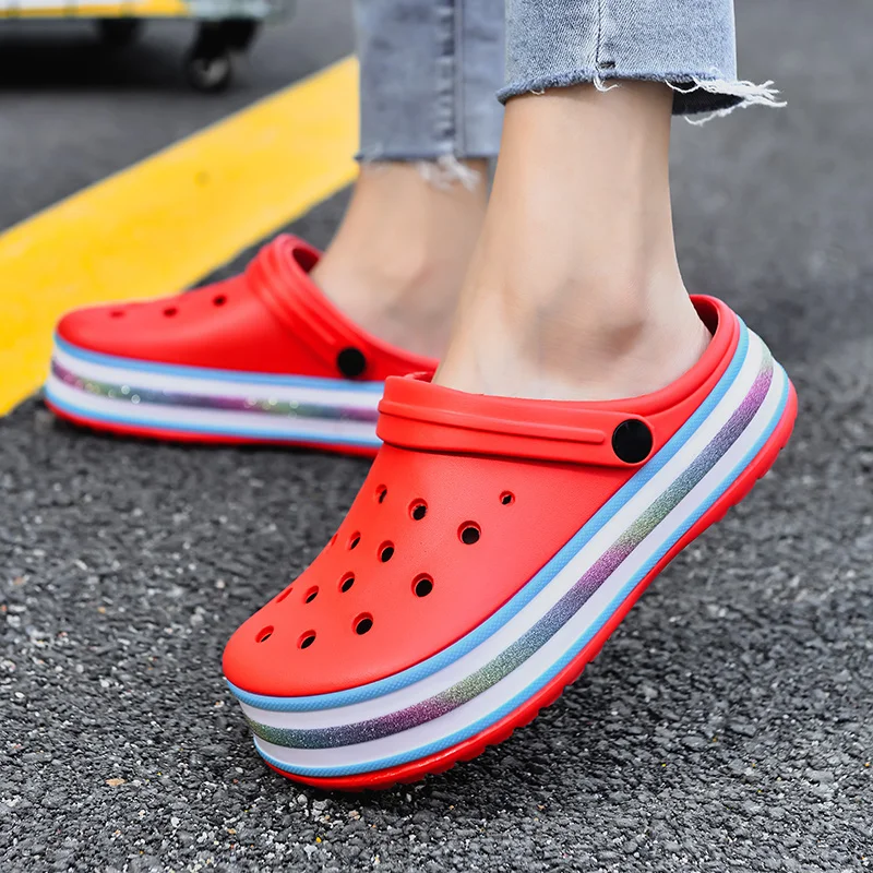 Сандалии унисекс пляжные Классические тапки для сада на платформе Эва Летняя