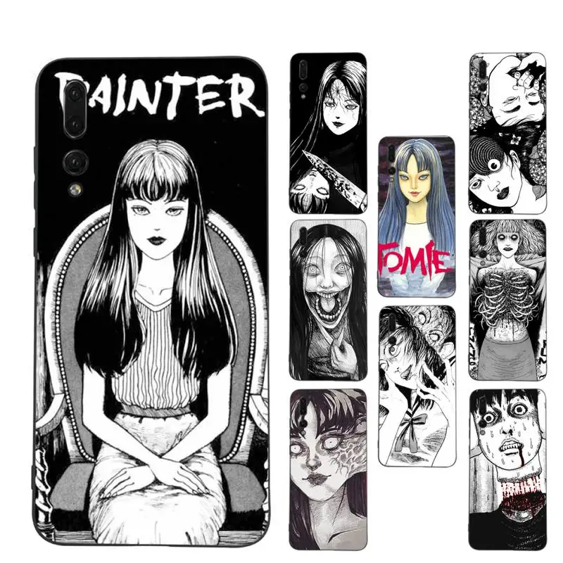 

Horror Comic Tomie Phone Case Soft Silicone Case For Huawei P 30lite p30 20pro p40lite P30 Capa
