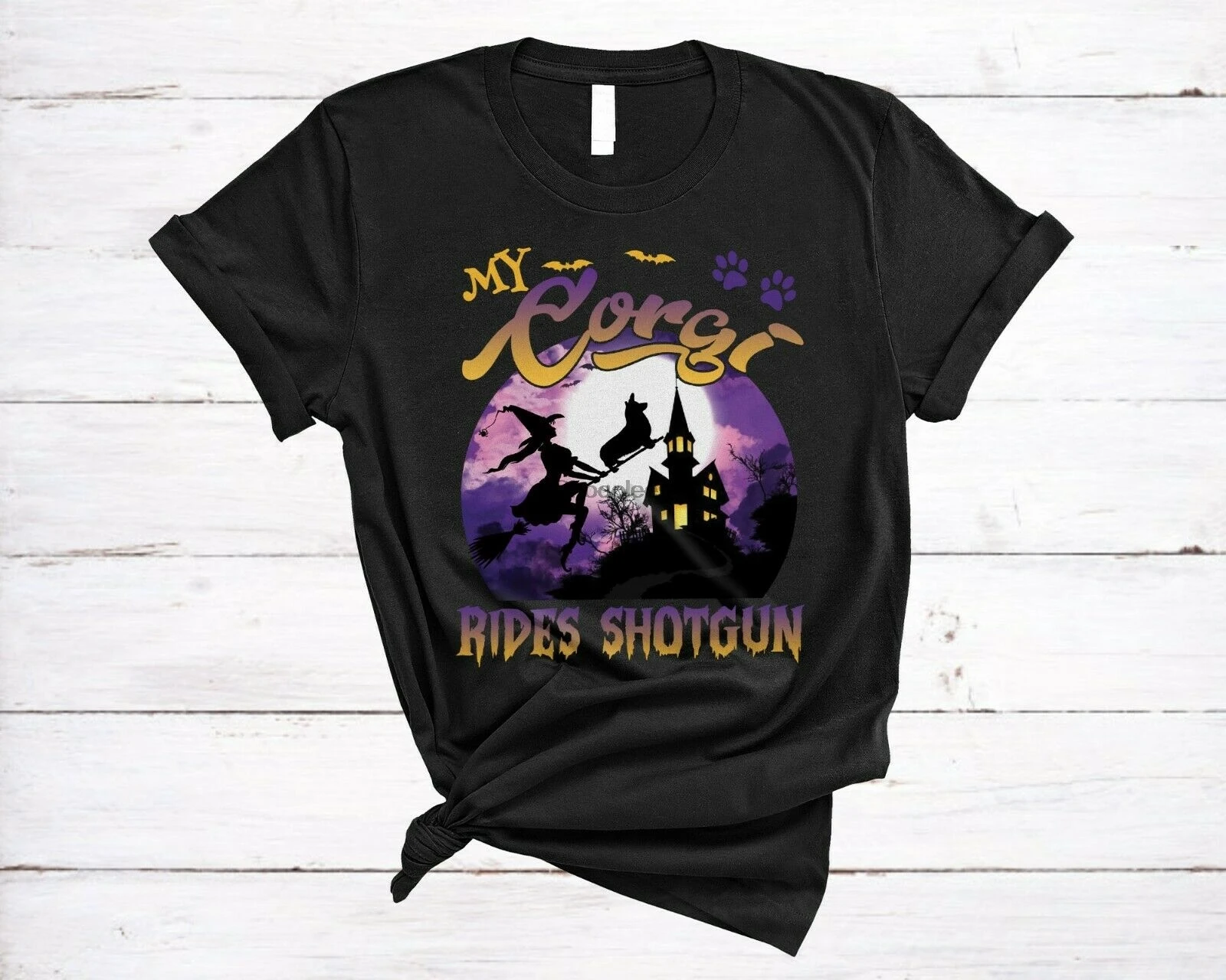 Забавная Защитная кружка на Хэллоуин My Corgi Rides Shotgun Witch подарки для любителей собак