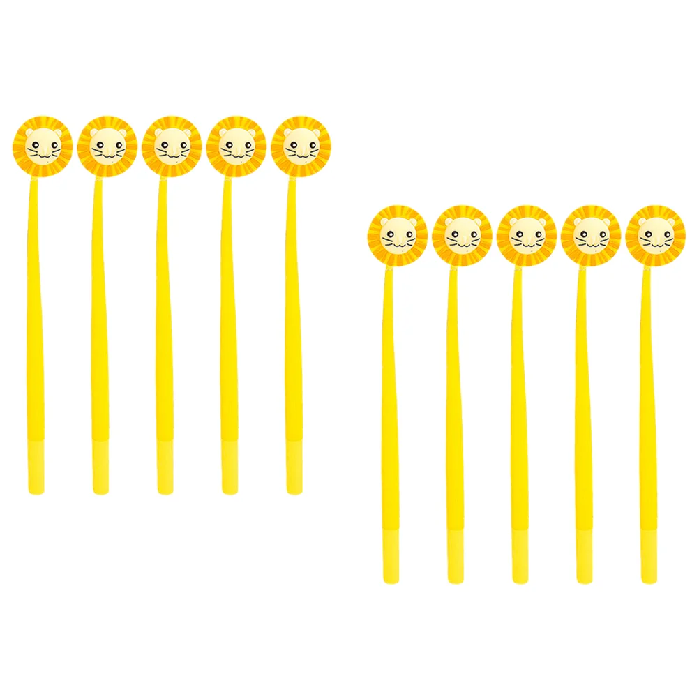 

10Pcs Lion Students Smooth Writing Ink Pensss Adorable Ink Pens Novelty Smooth Writing Ink Penss Funny Ink Pens Office Smooth