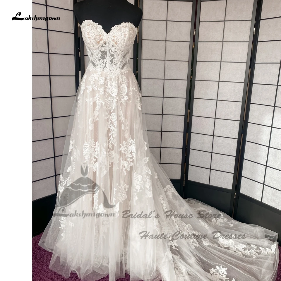 Lakshmigown винтажные кружевные пляжные свадебные платья в стиле бохо 2024 милое