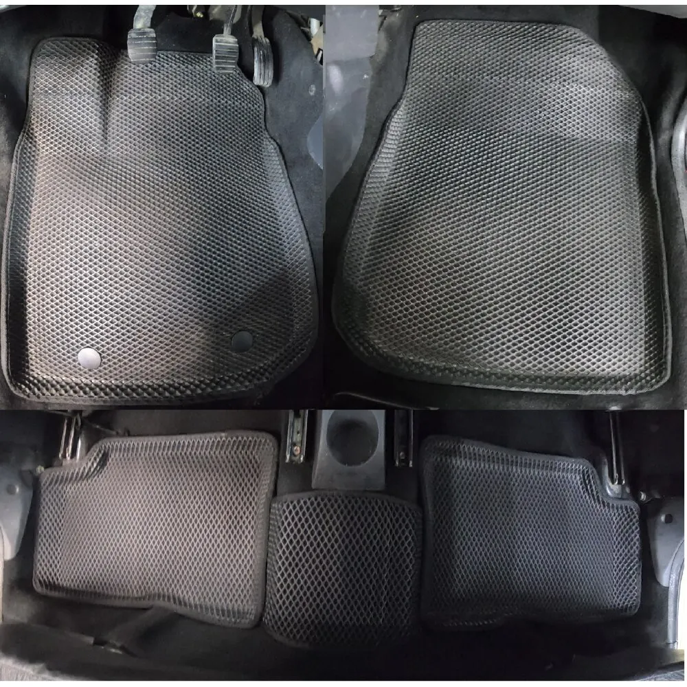 Новинка! Коврики Ева с Пресс Бортами на RENAULT SANDERO I PREMIUM черный