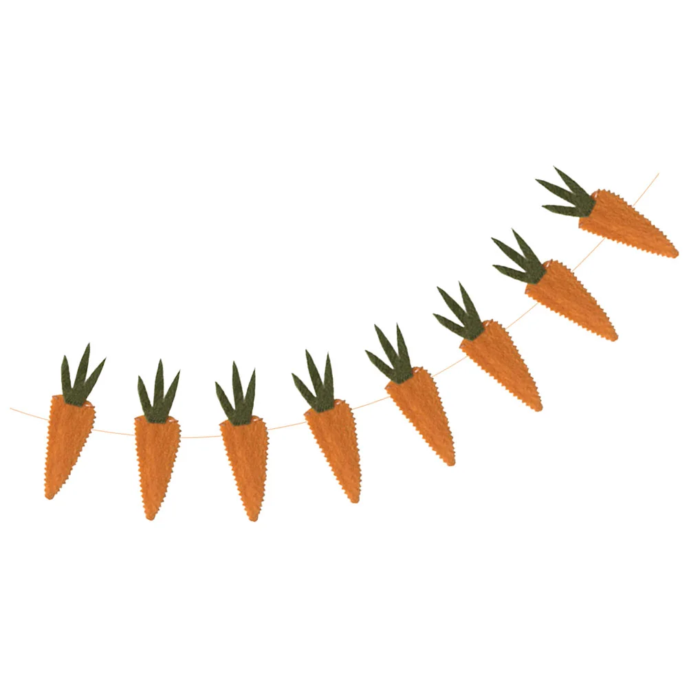 

1pc Bunny Banner Carrot Garland Carrot Buntings Hanging Hanging Decor Bunting Garland Decoration